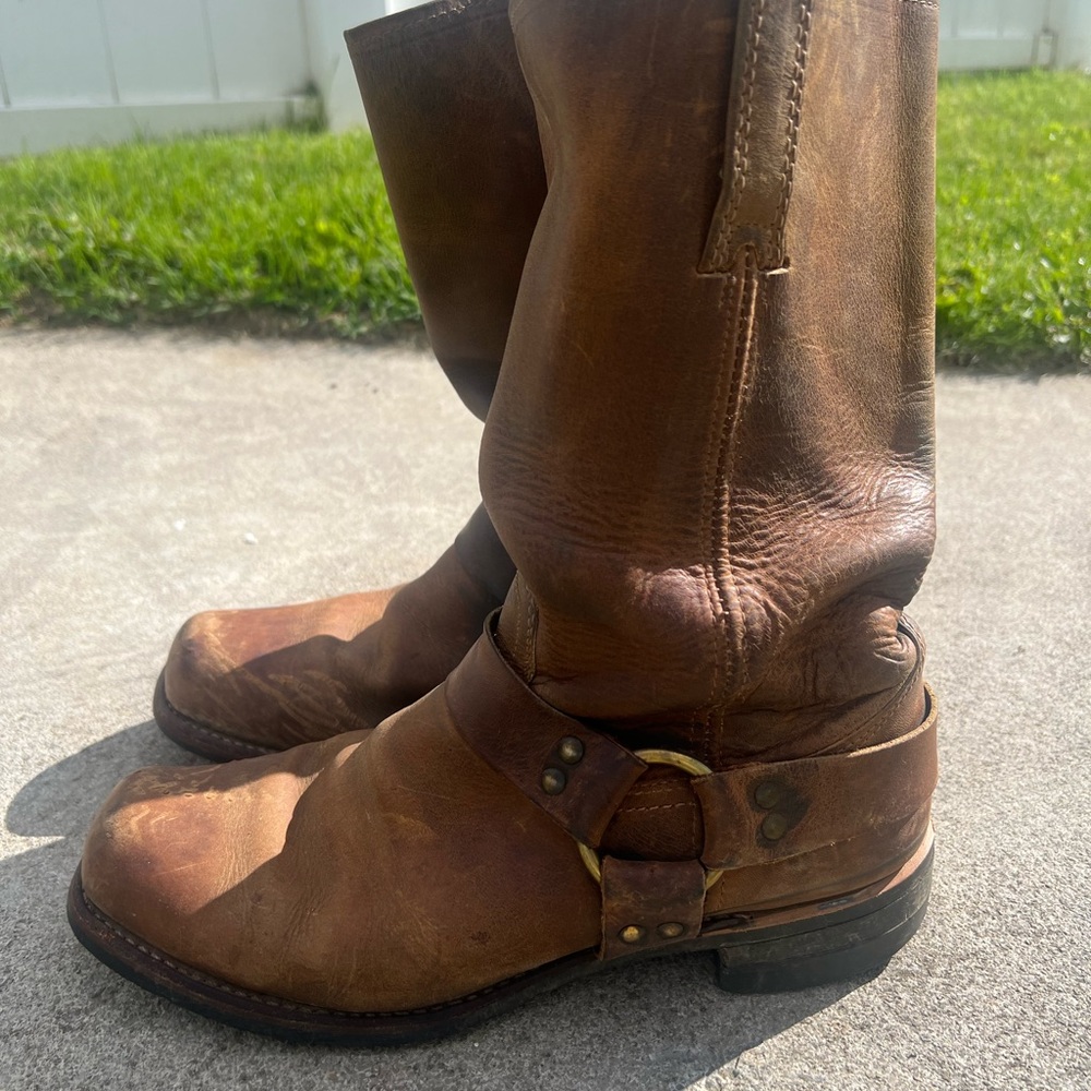 Frye Rustic Brown Leather Boots